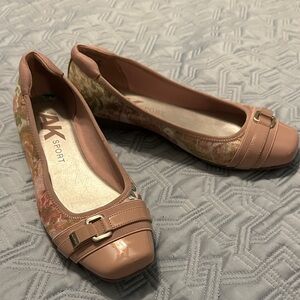 Anne Klein Sport Pink Floral Flats